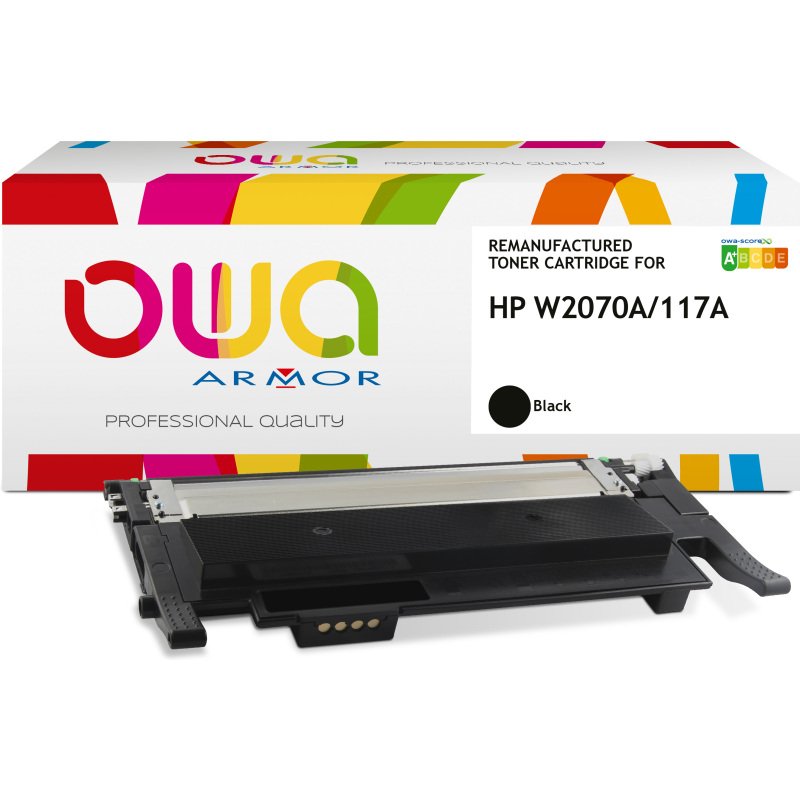Toner remanufacturé OWA - très très haute capacité - Noir - pour HP W2070A
