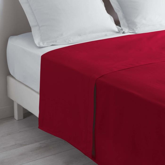 DRAP PLAT 1 PERSONNE 180X290CM LINA COQUELICOT
