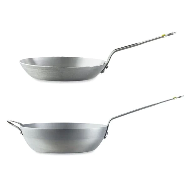 Lot poêle 28 cm et poêle paysanne 32 cm Minéral B élément De Buyer