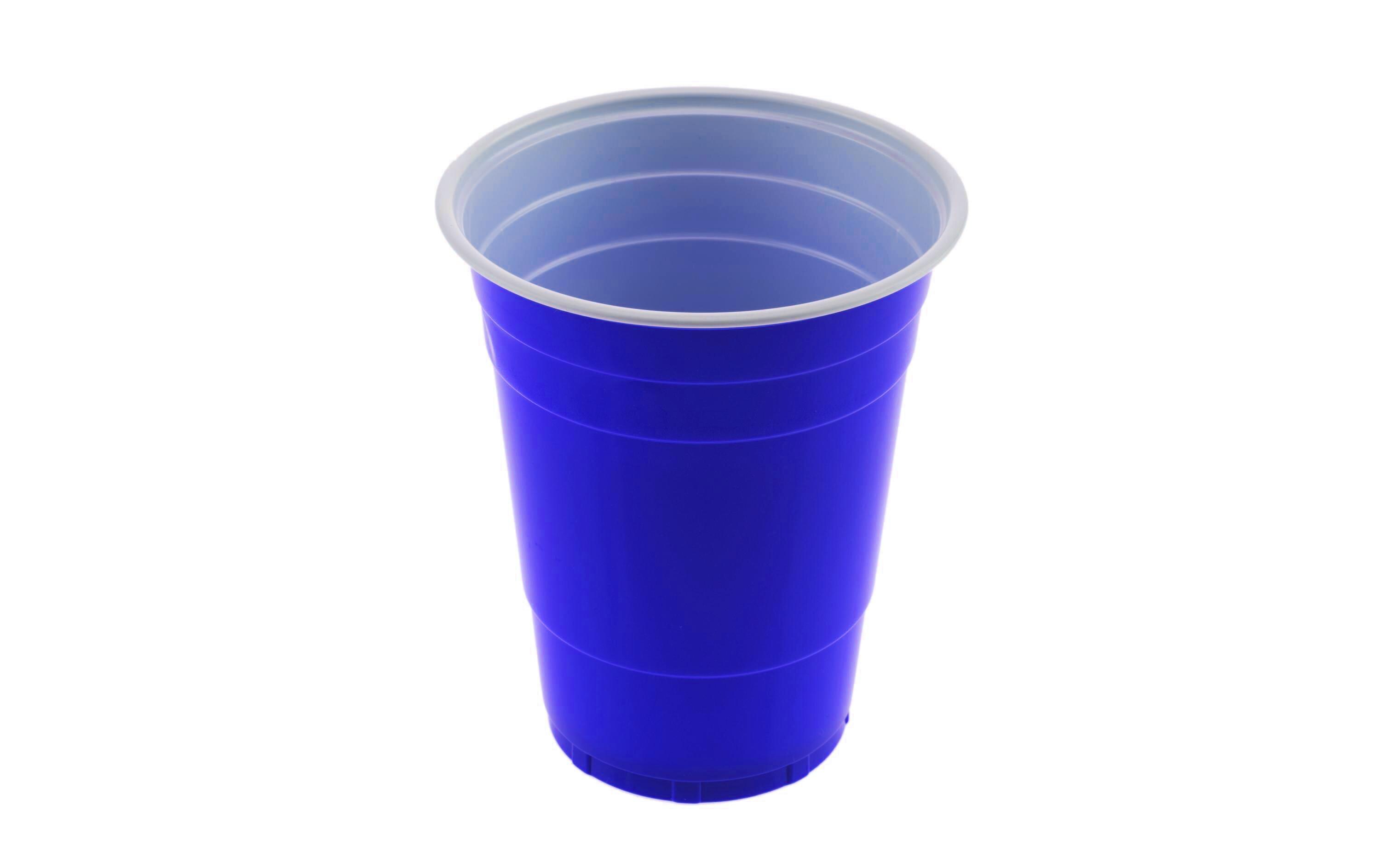 Einwegbecher Beer Pong , 50 Stück, BlauEinweg Bierbecher zum Spiel Beer Pong