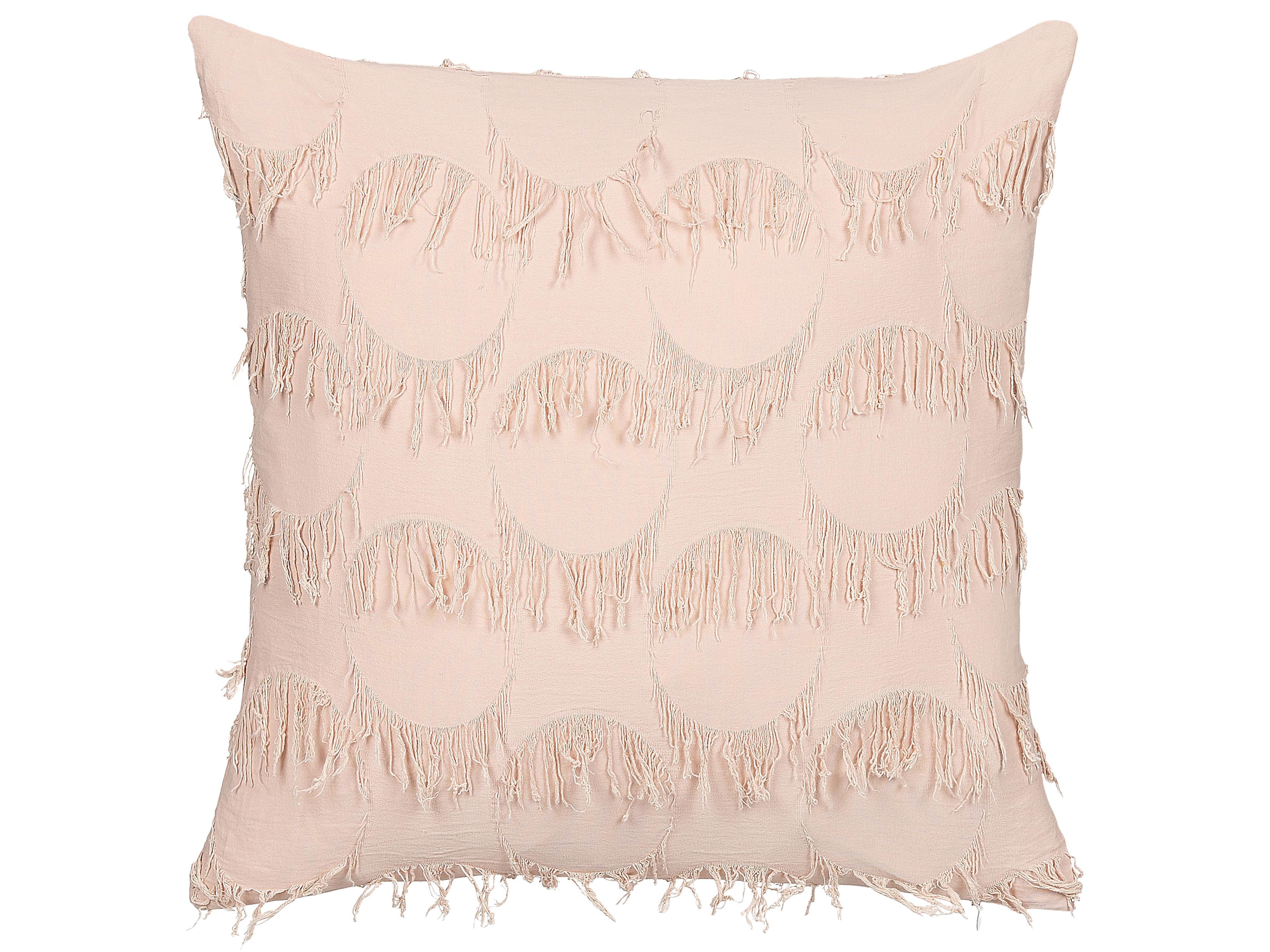 Set van 2 sierkussens AGASTACHE 45 x 45 cm Roze geometrisch patroon