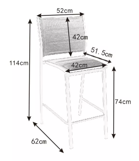 Tabouret de jardin aluminium empilable Murano Gris anthracite