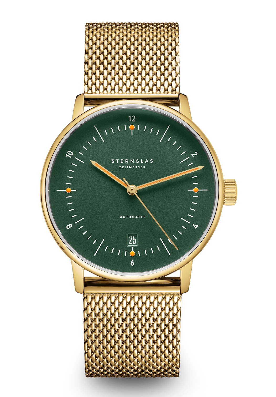 Sternglas Naos Gold Automatik 38mm Milanaise gold