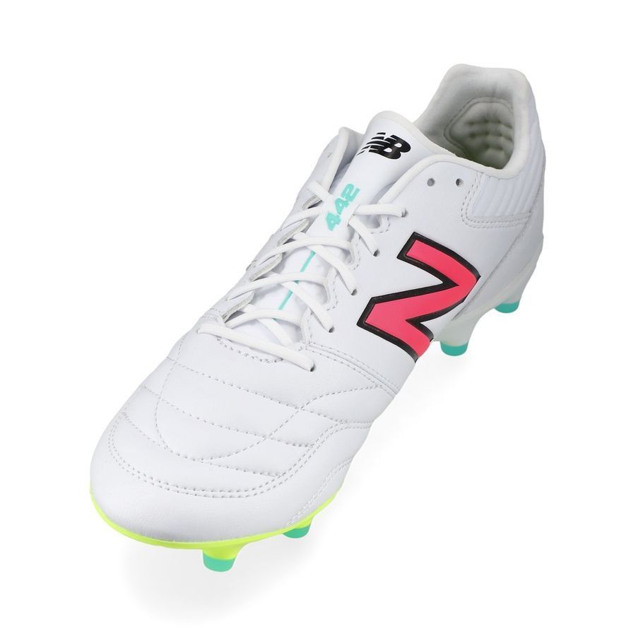 New Balance 442 2.0 Pro FG - Blanc/Violet/Jaune Fluo