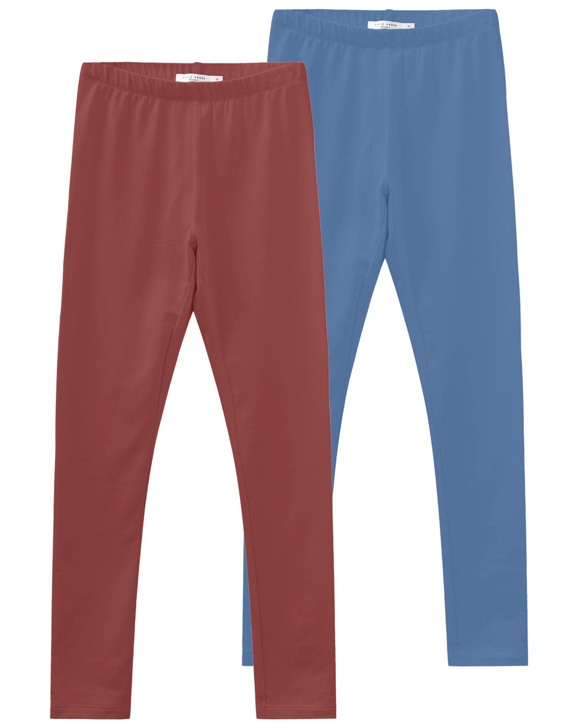 Sweat-Leggings NKFDAVINA SOLID 2er Pack in spiced apple