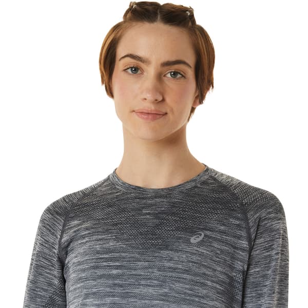 T-shirt running ASICS SEAMLESS LS TOP W CARRIER GREY/GLACIER GREY