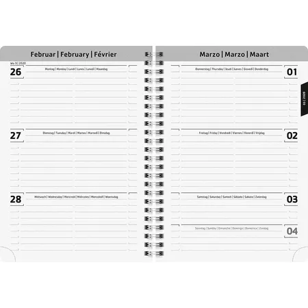 BRUNNEN Schülerkalender 2019/2020 Skull, Wire-O A5
