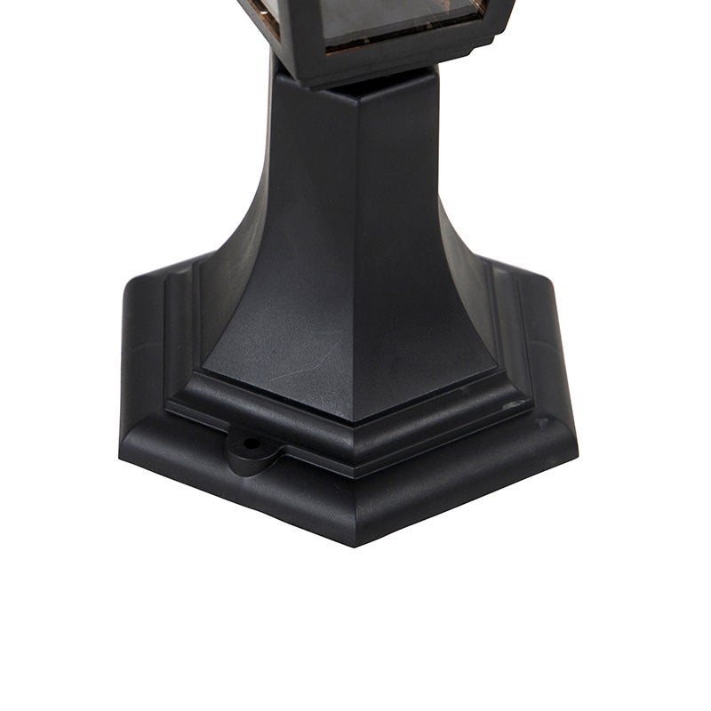 Klassieke zwarte buitenpaal 44 cm IP44 - Capital
