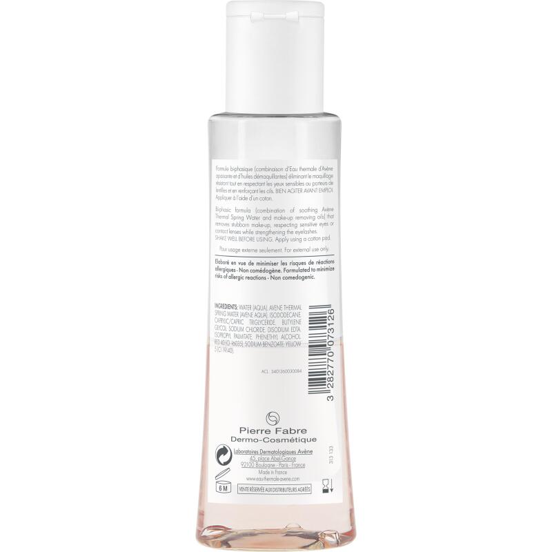 Démaquillant yeux Intense, maquillage waterproof Avène Essential Care - Flacon de 125 ml
