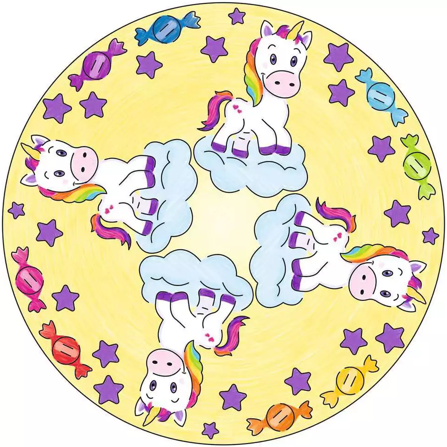 Ravensburger Mandala Designer Unicorn bunt