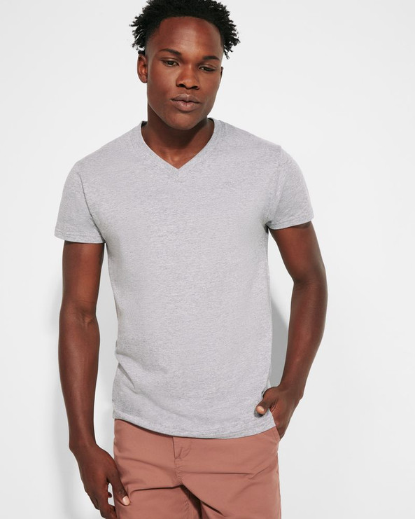 Roly CA6503 - T-shirt Col V Double Épaisseur en Coton