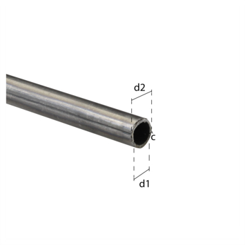 Buis rond staal 20x1000x1,5mm