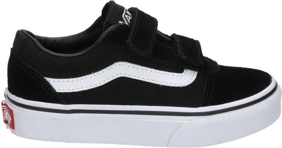 Vans Youth Ward V Suede Canvas Jongens Sneakers Black White