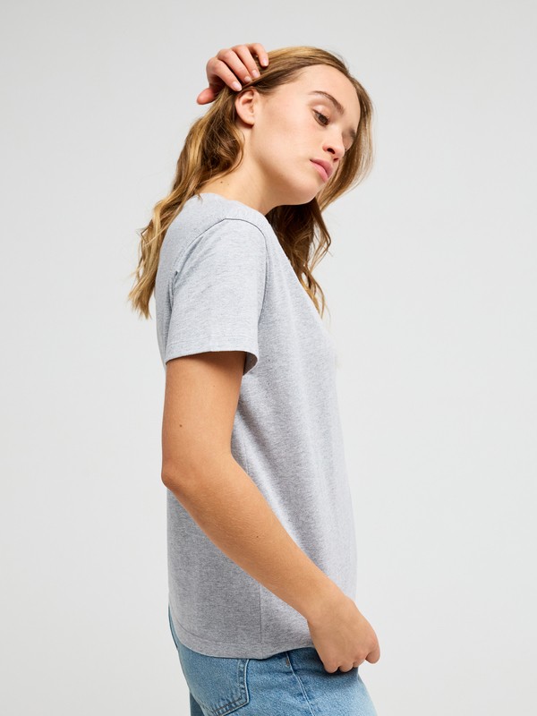 Ocean Road Art T-shirt à manches courtes Gris Femme