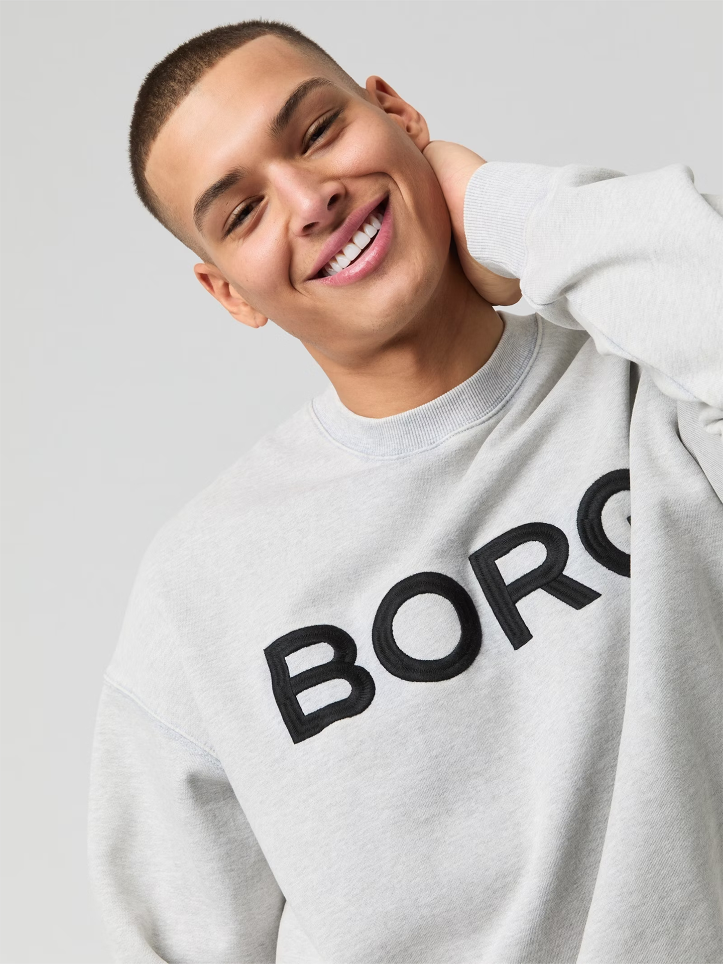 Borg Borg Oversized Logo Sweatshirt