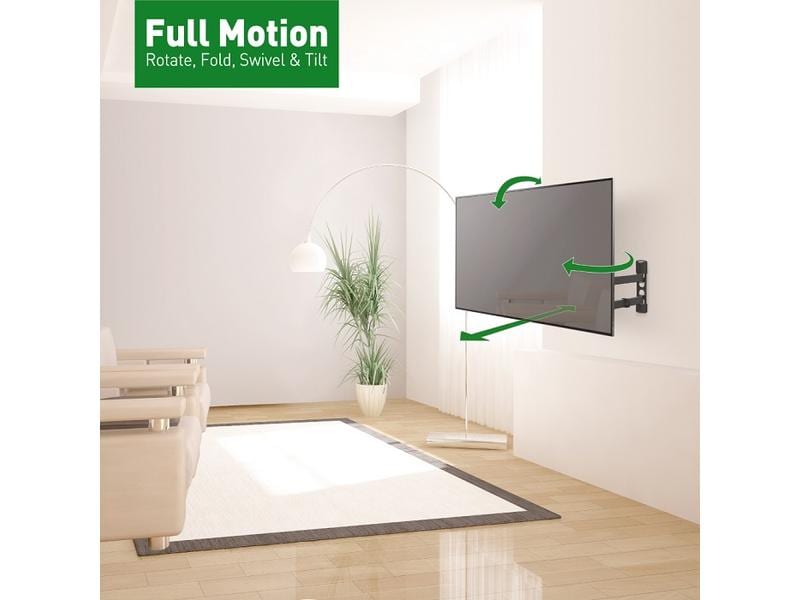 Barkan Wandhalterung WH 343-SW Schwarz TV-Wandhalterung 13-65
