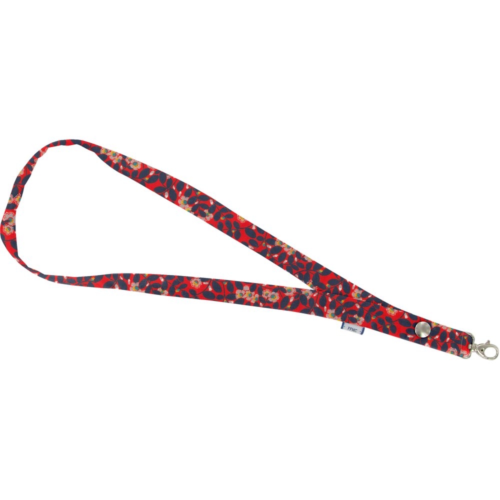 Porte-Clés Collier Feuillage Vermillon