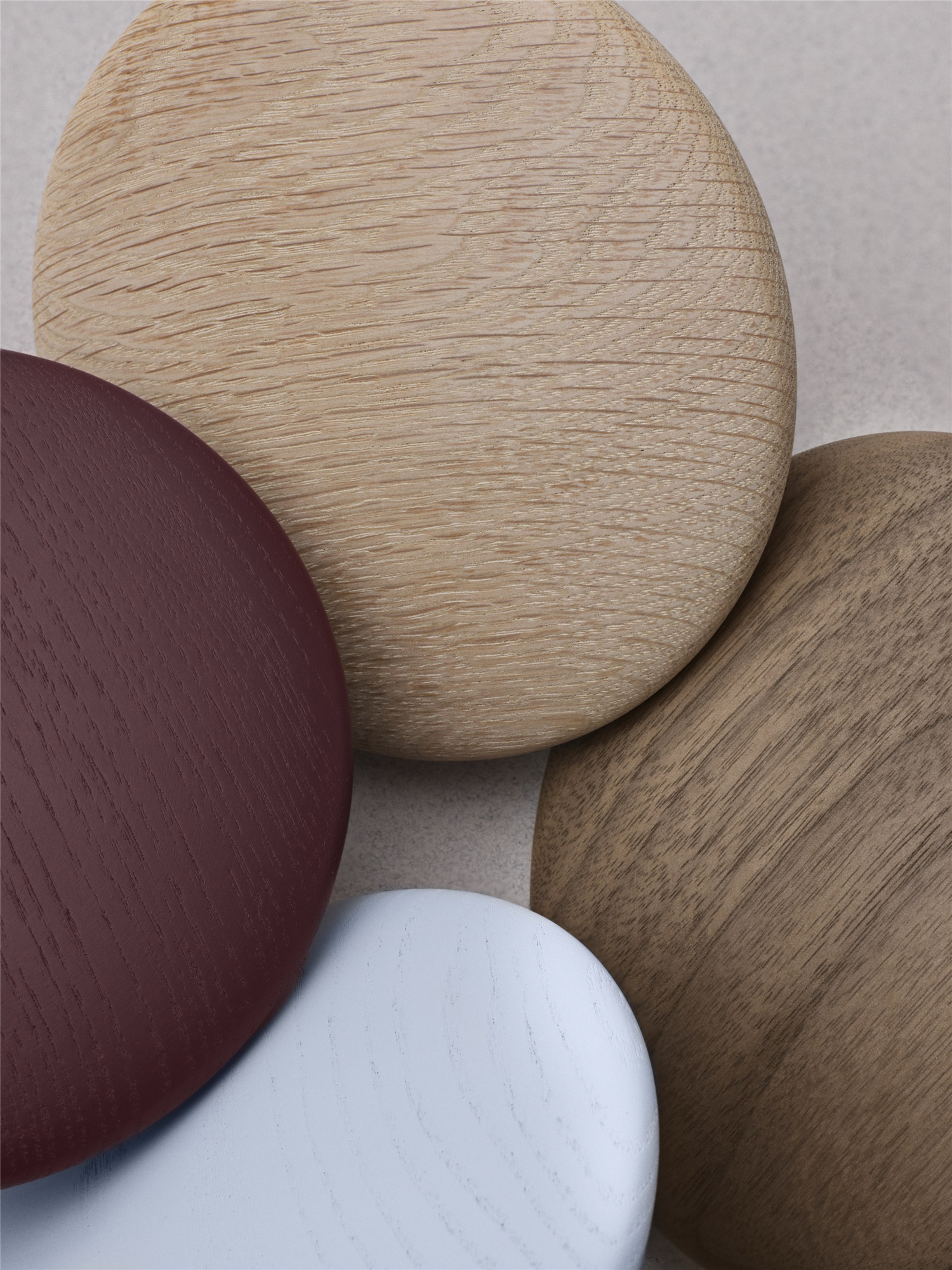 Wandhaken The Dots L naturel eiken