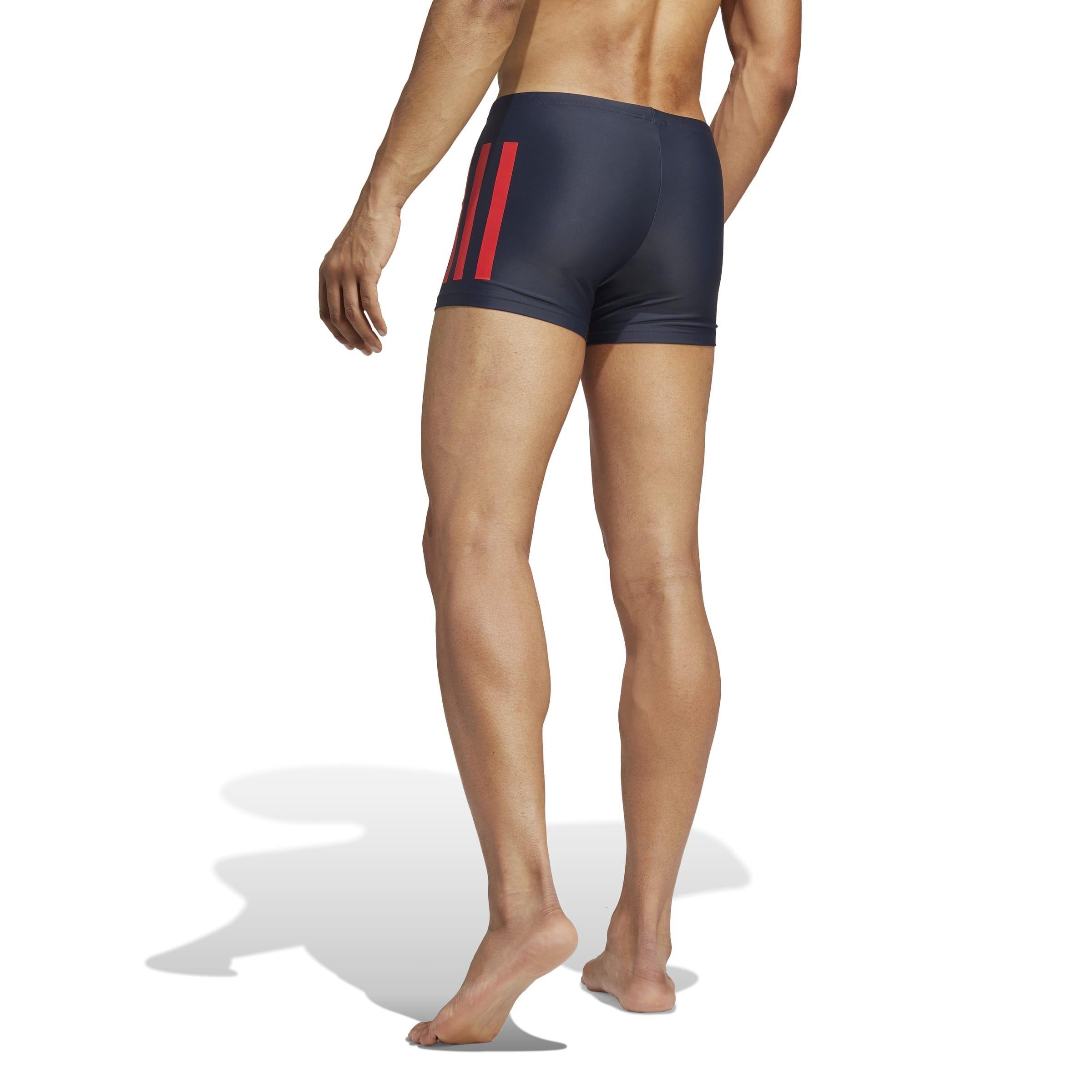 adidas Bold 3 Stripe Boxer Swim Shorts