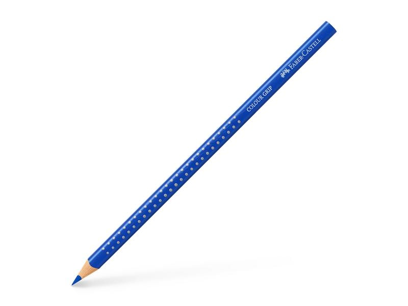 Faber-Castell Farbstifte Colour Grip Kobaltblau Buntstift mit ergonomischer Dreikantform