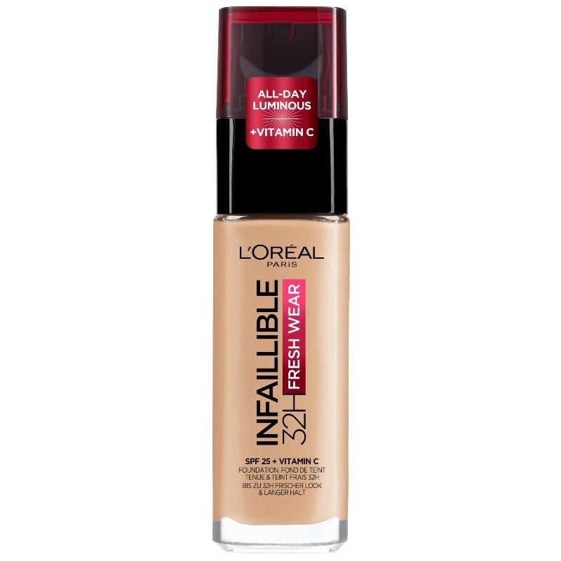 L'Oréal Paris Cosmetics Infaillible Fresh Wear 32H Liquid Foundation 30 ml - 120 Golden Vanilla
