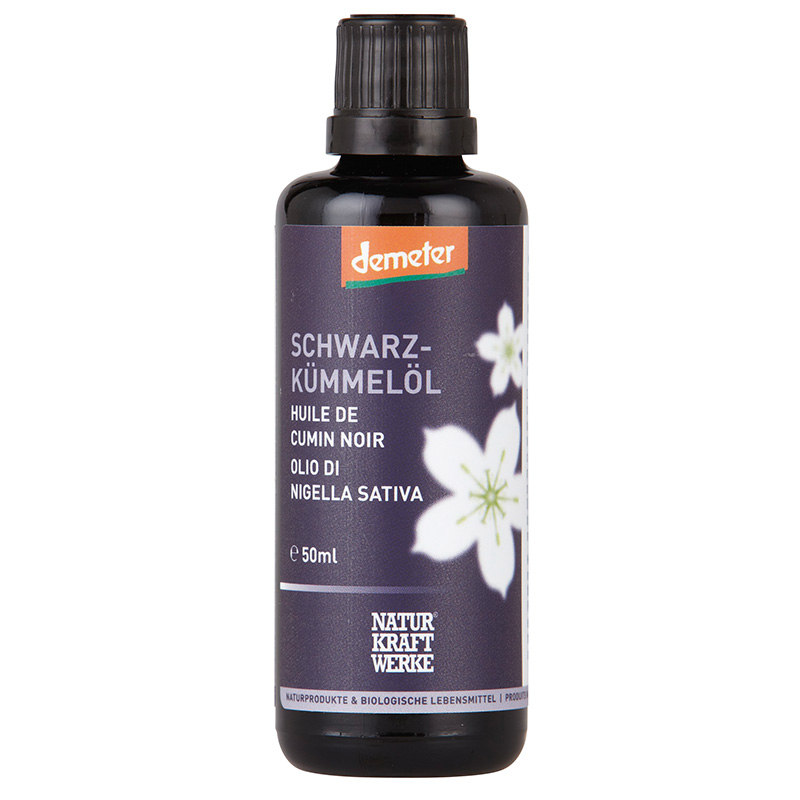NATURKRAFTWERKE Schwarzkümmelöl nativ Öl Demeter Fl 50 ml