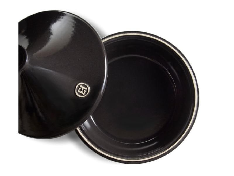 Emile Henry Tajinetopf Fusain 32 cm, Schwarz Marokkanischer Schmortopf
