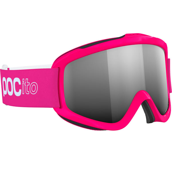 Masque de ski POC POCITO IRIS FLUORESCENT PINK/PARTLY SUNNY SILVER