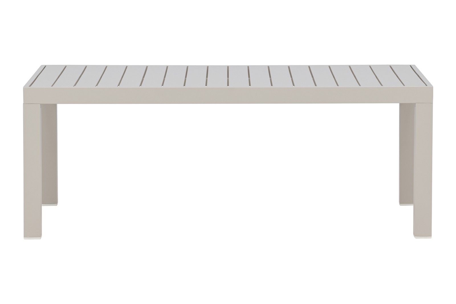 Copacabana sofabord Utebord med beiglakkert ramme og beige bordplate