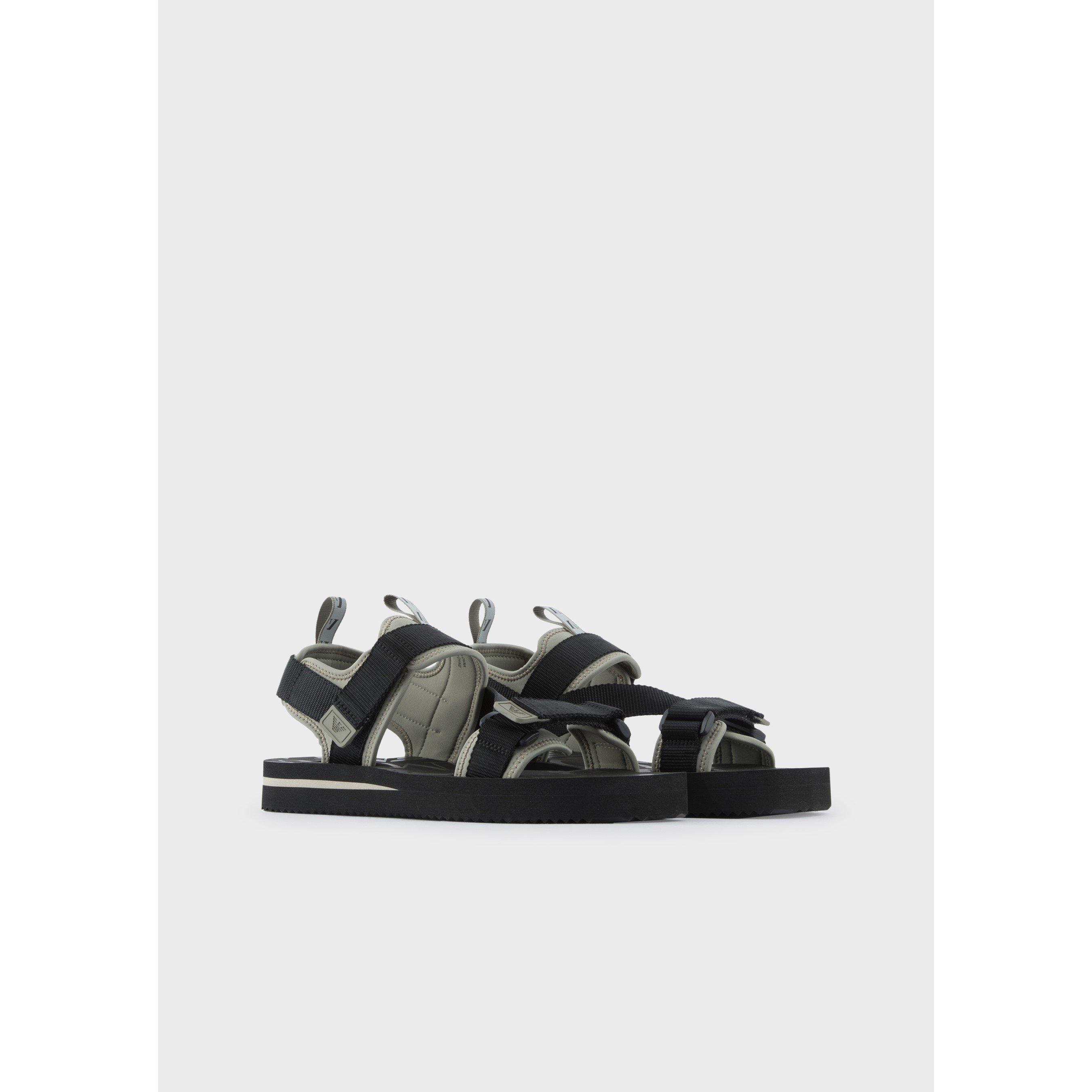 Emporio Armani Nylon Strappy Sandals