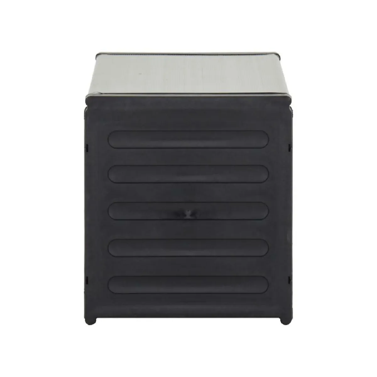 Vente-Unique - Gris - Armoire 85x34x40 cm
