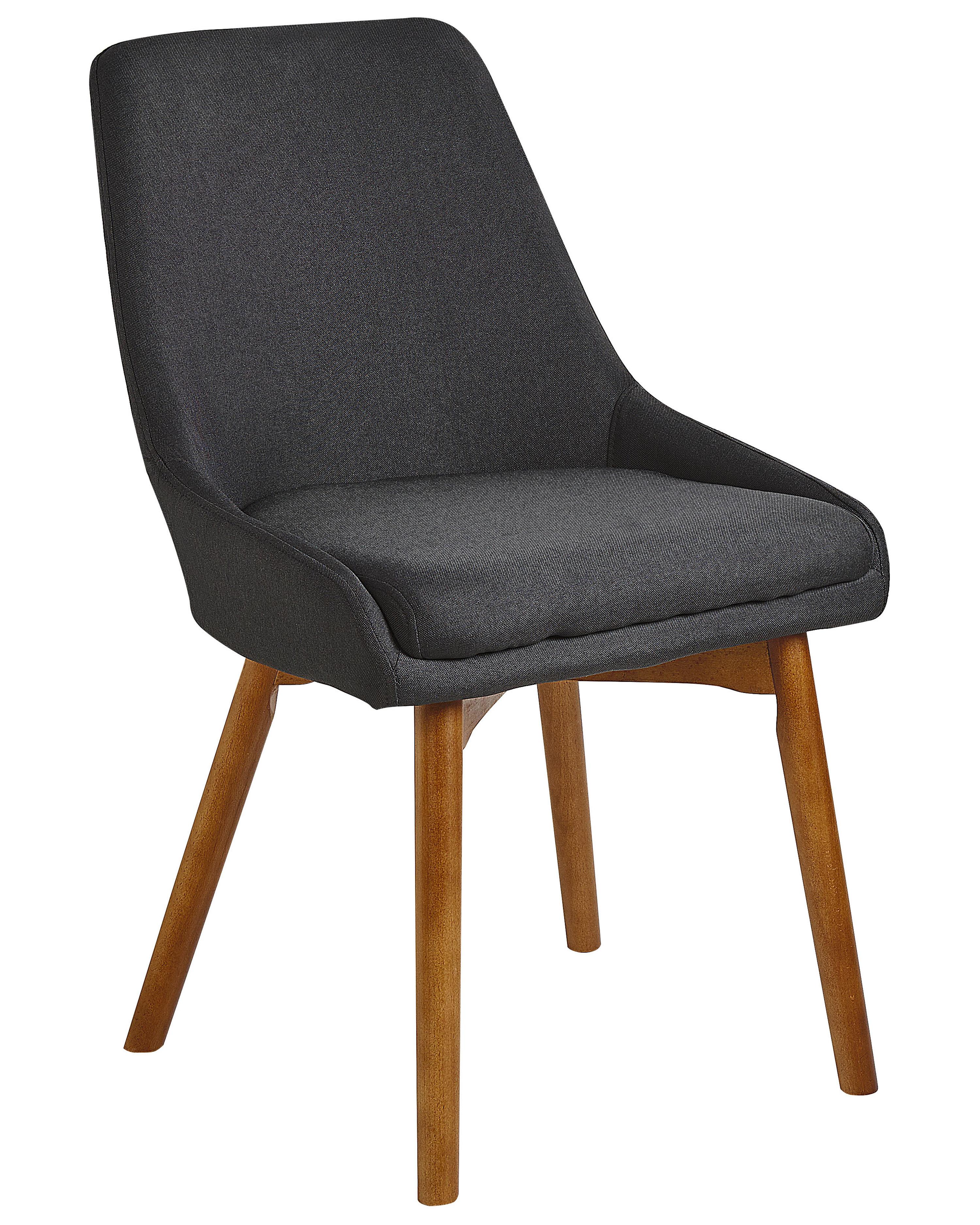 Set van 2 eetkamerstoelen MELFORT Zwart