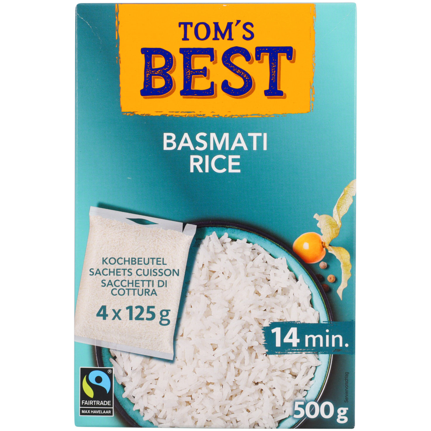 Tom's Best Basmati Rice 4x125g