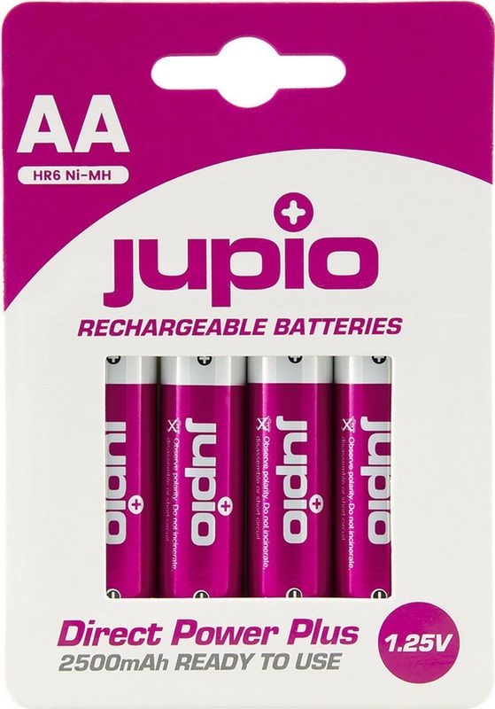 Jupio - Direct Power Plus - AA Batterijen - 2500mAh - 4 Stuks