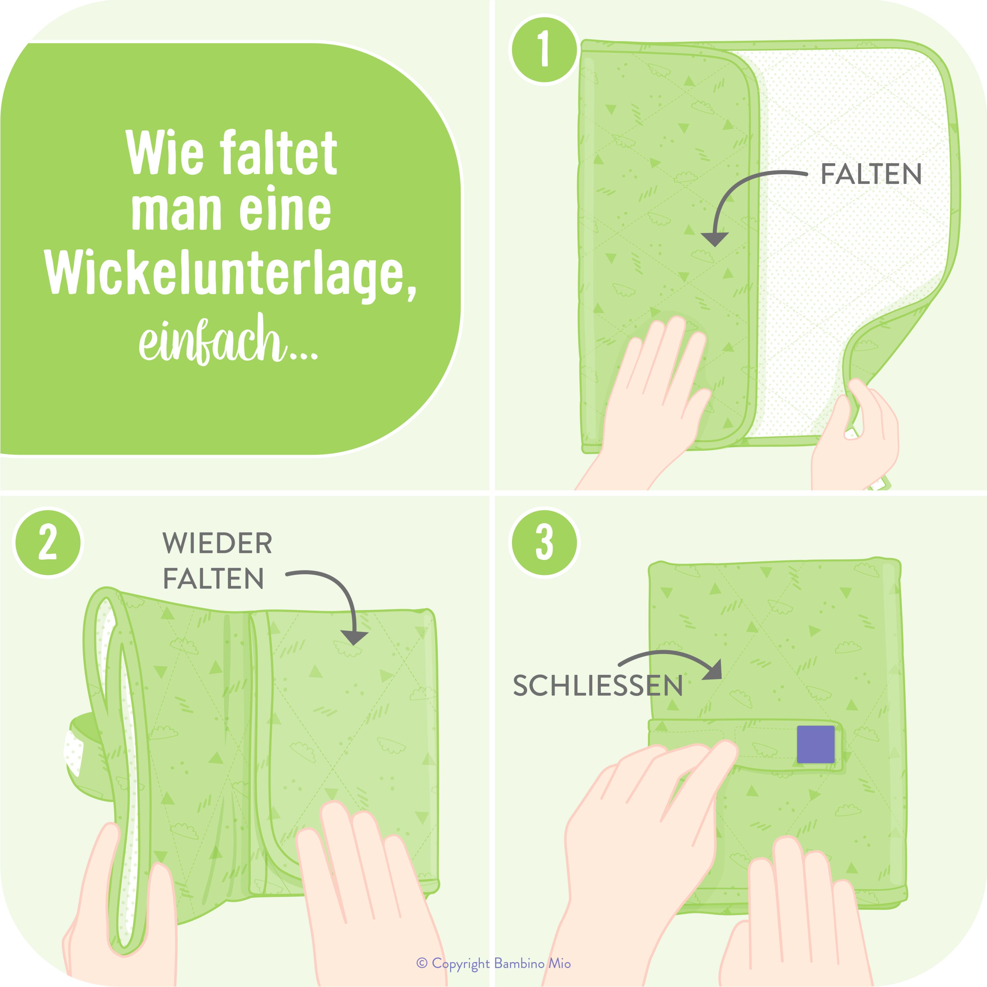 Bambino Reise-Wickelunterlage Motiv - Courage