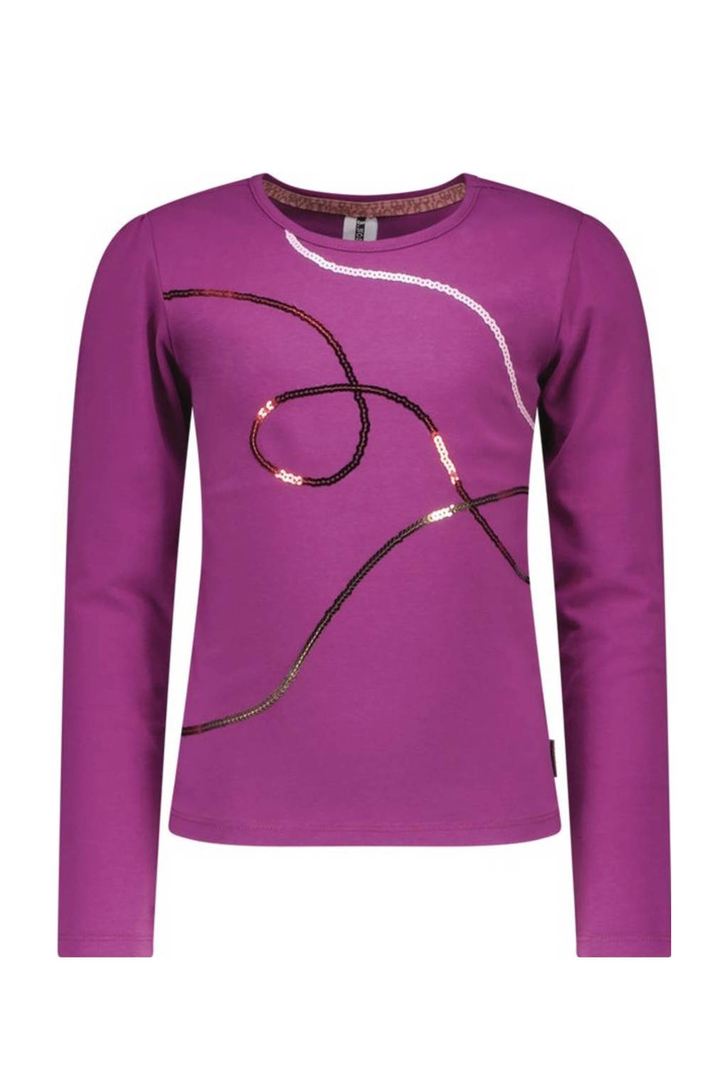 B.Nosy gestreepte longsleeve Tara paars