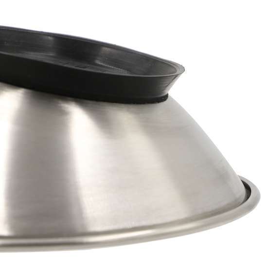 Gamelle inclinée en inox avec ventouse Ø 15 cm - 250 ml