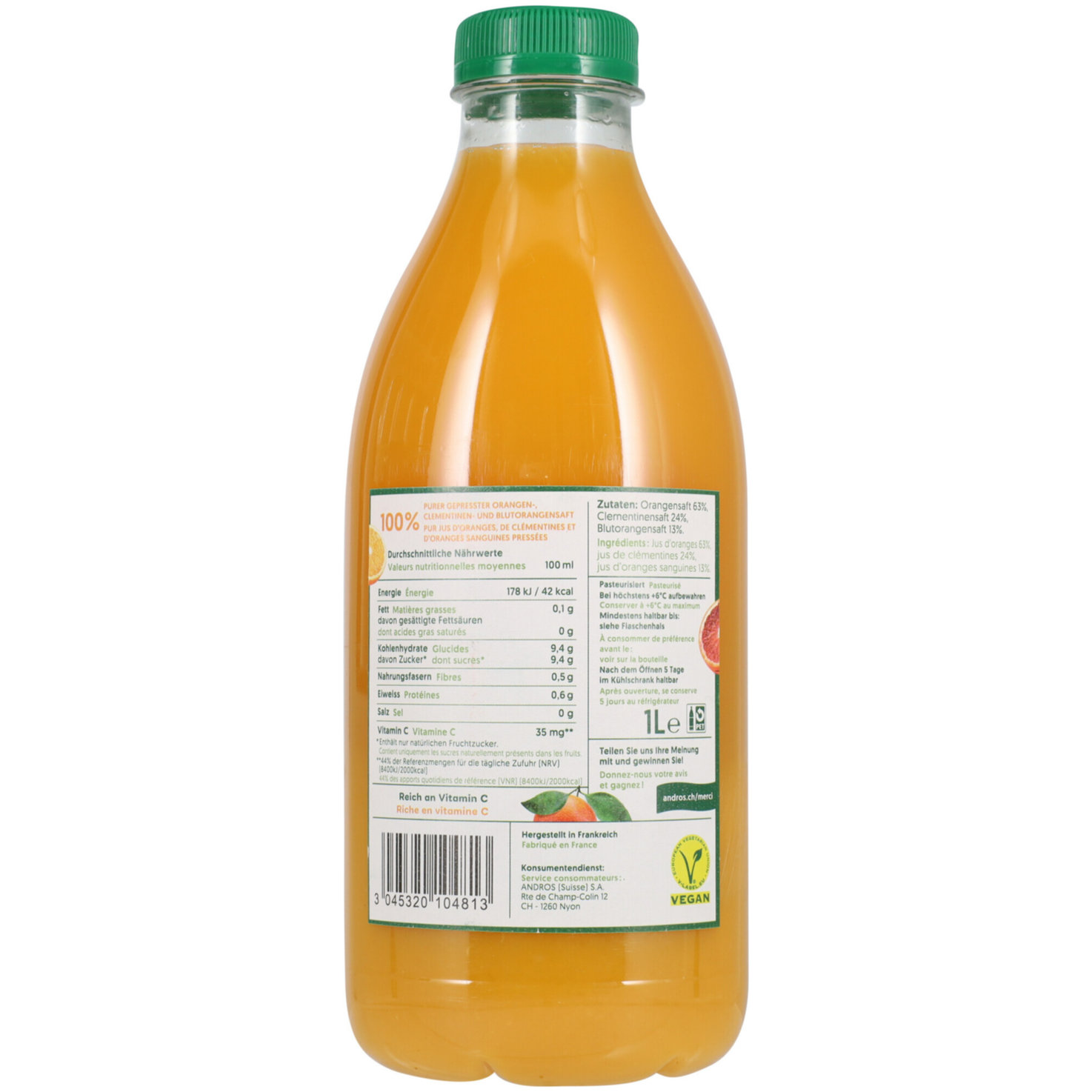 Andros Fruchtsaft 3-Zitrusfrüchte