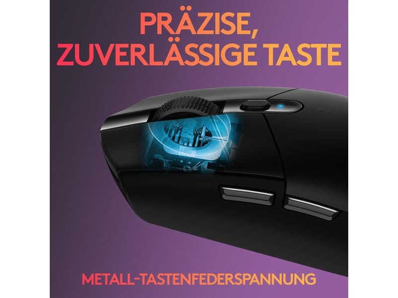 Logitech Gaming-Maus G305 Lightspeed Reaktionsschnelle, ausdauernde Wireless-Gamingmaus