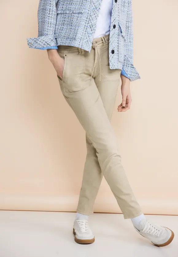 Loose Fit Jeans - soft sand washed