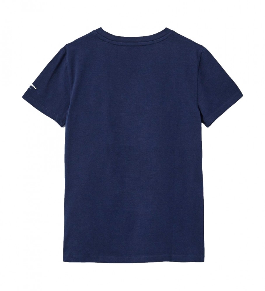 Camiseta Pepe Jeans com logo da bandeira azul marinho