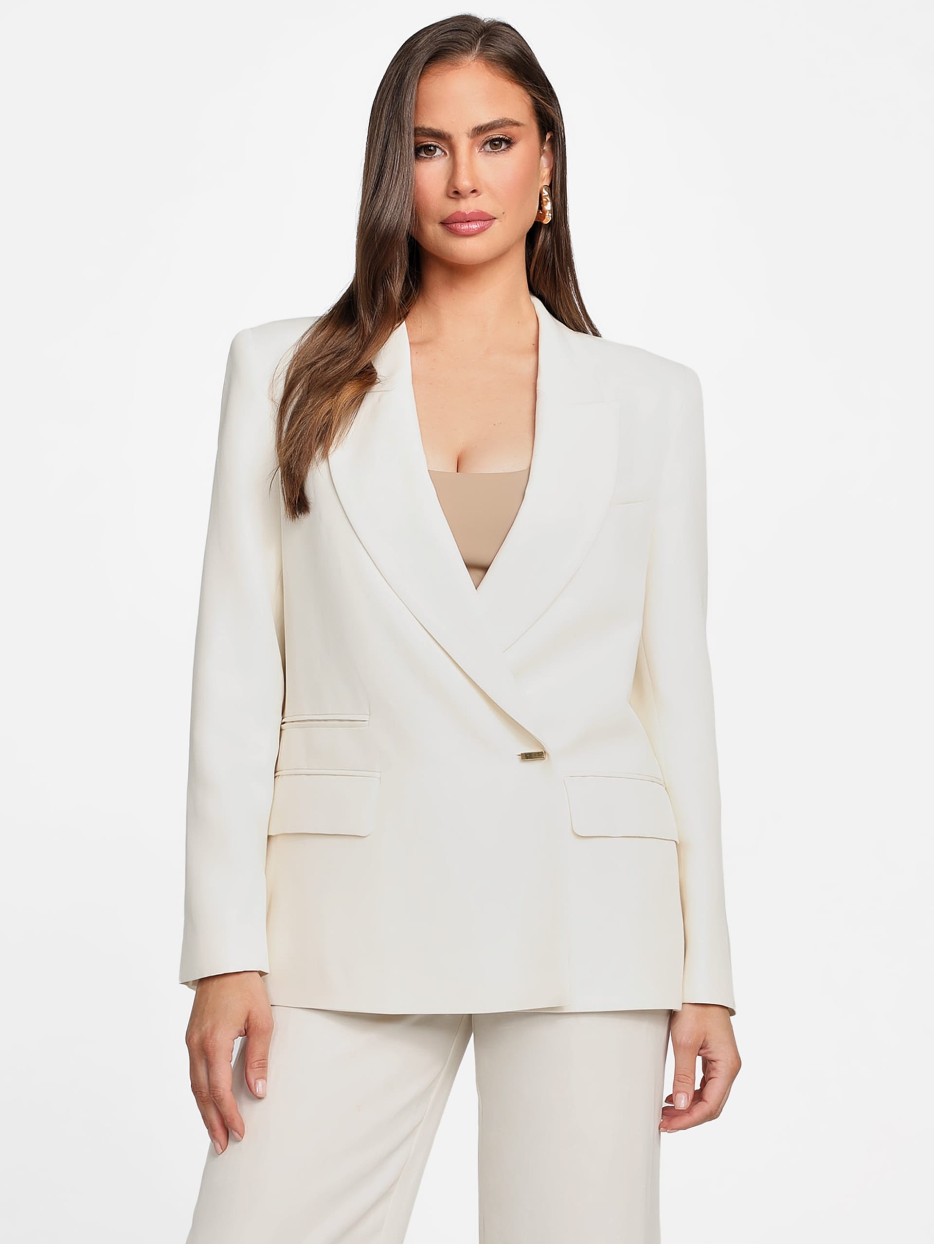 Blazer Eco Greta em mistura de linho