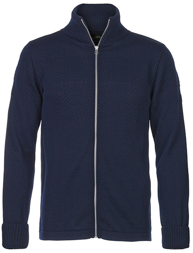 Mads Nørgaard - Copenhagen 100% Wool Klemens Zip cardigan Blå