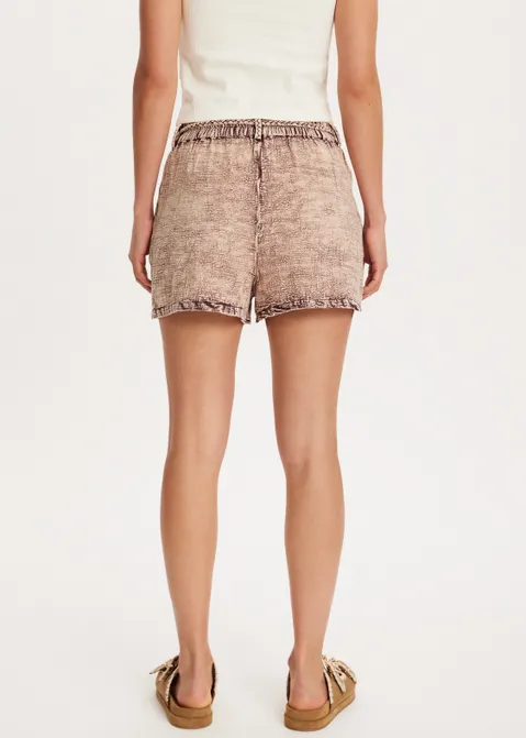 Short met vintage wash paars (AUBER)