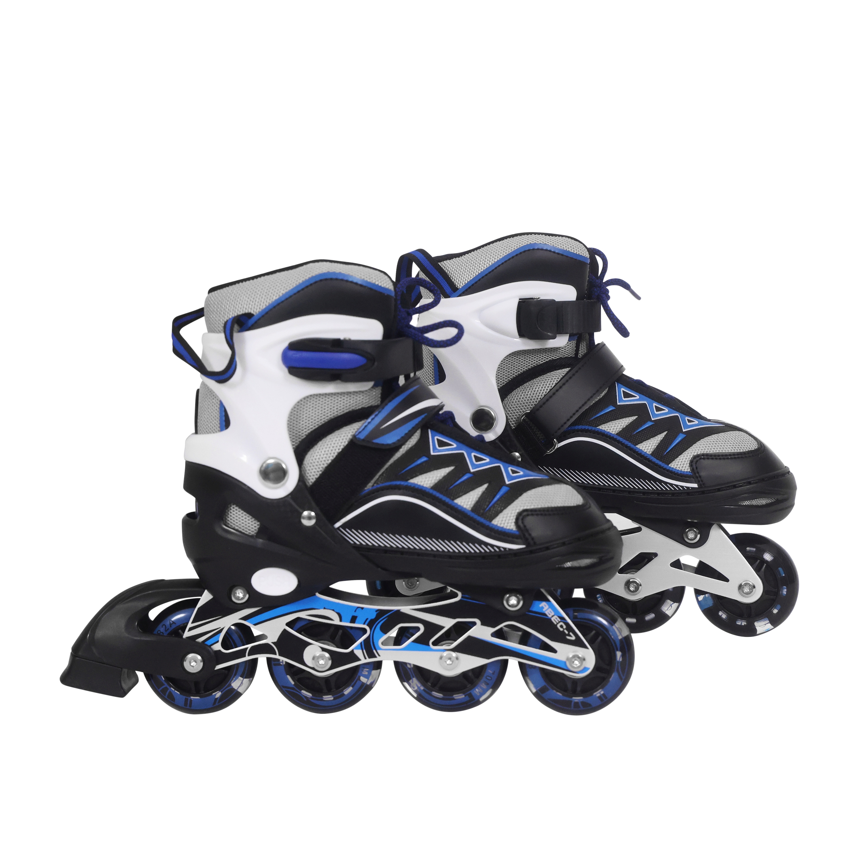 LED Inlineskates Grösse 34 - 39 verstellbar blau
