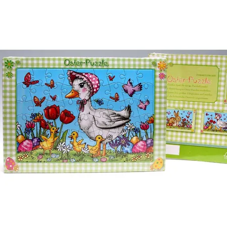 Idena Puzzle mit Ostermotiven, DIN A4, sortiert