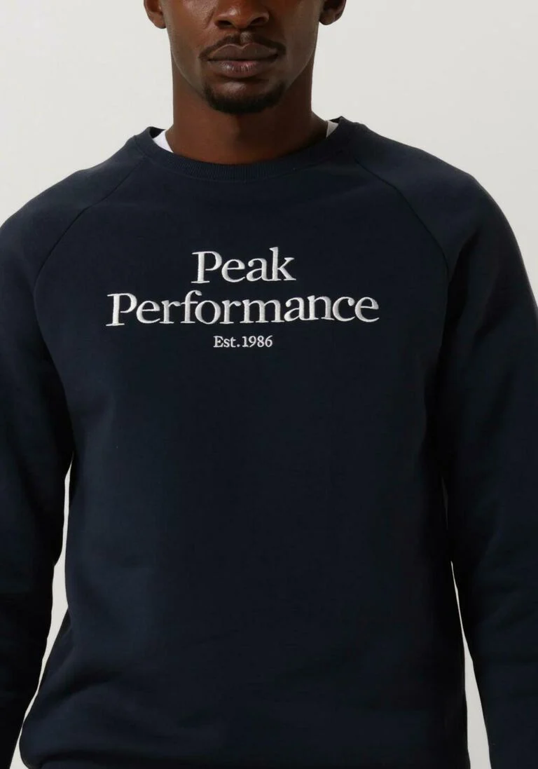 PEAK PERFORMANCE blauwe peak performance trui m original crew
