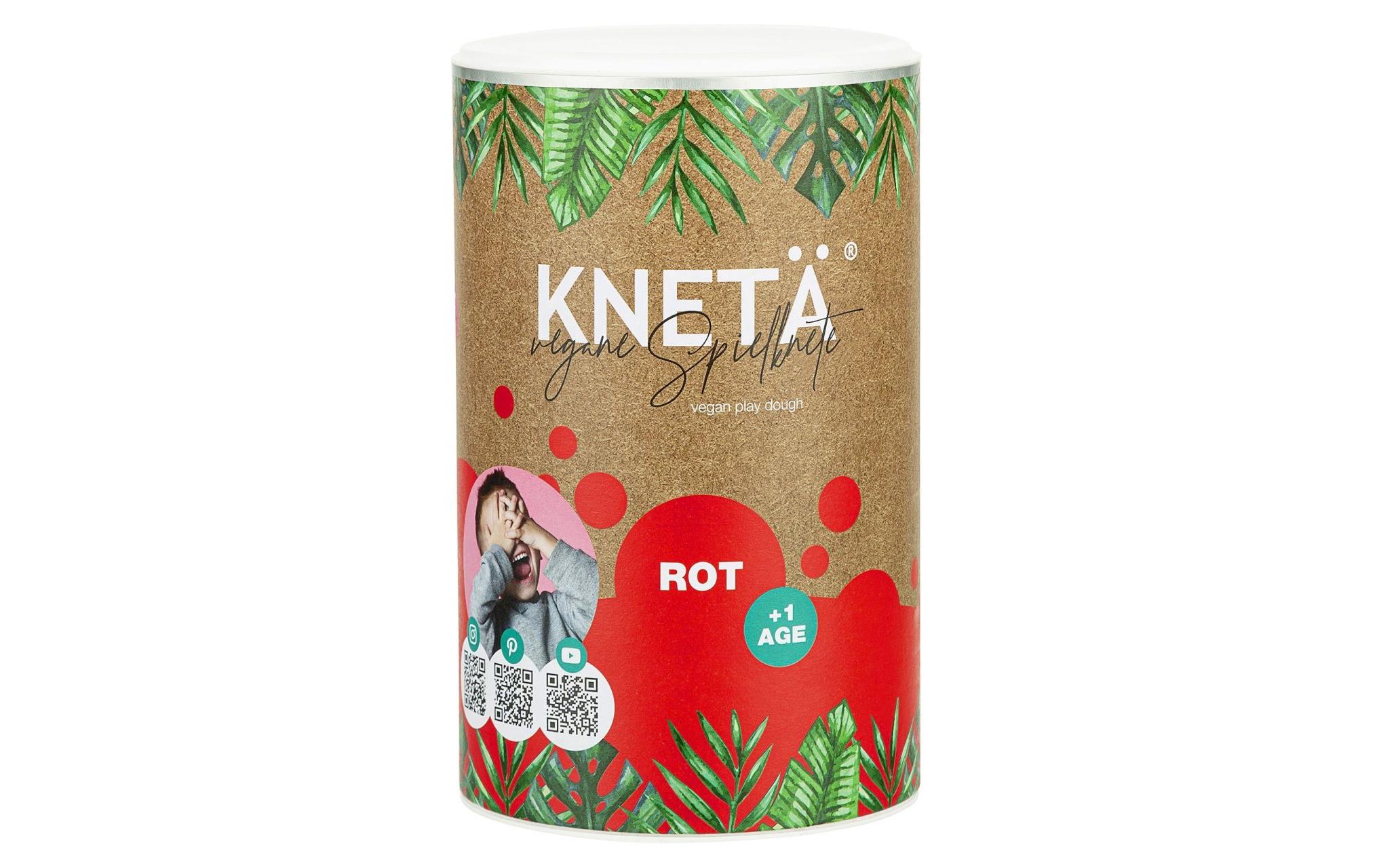 Knetmasse XXL Papierdose 1 kg RotVegane Knete in einer Dose