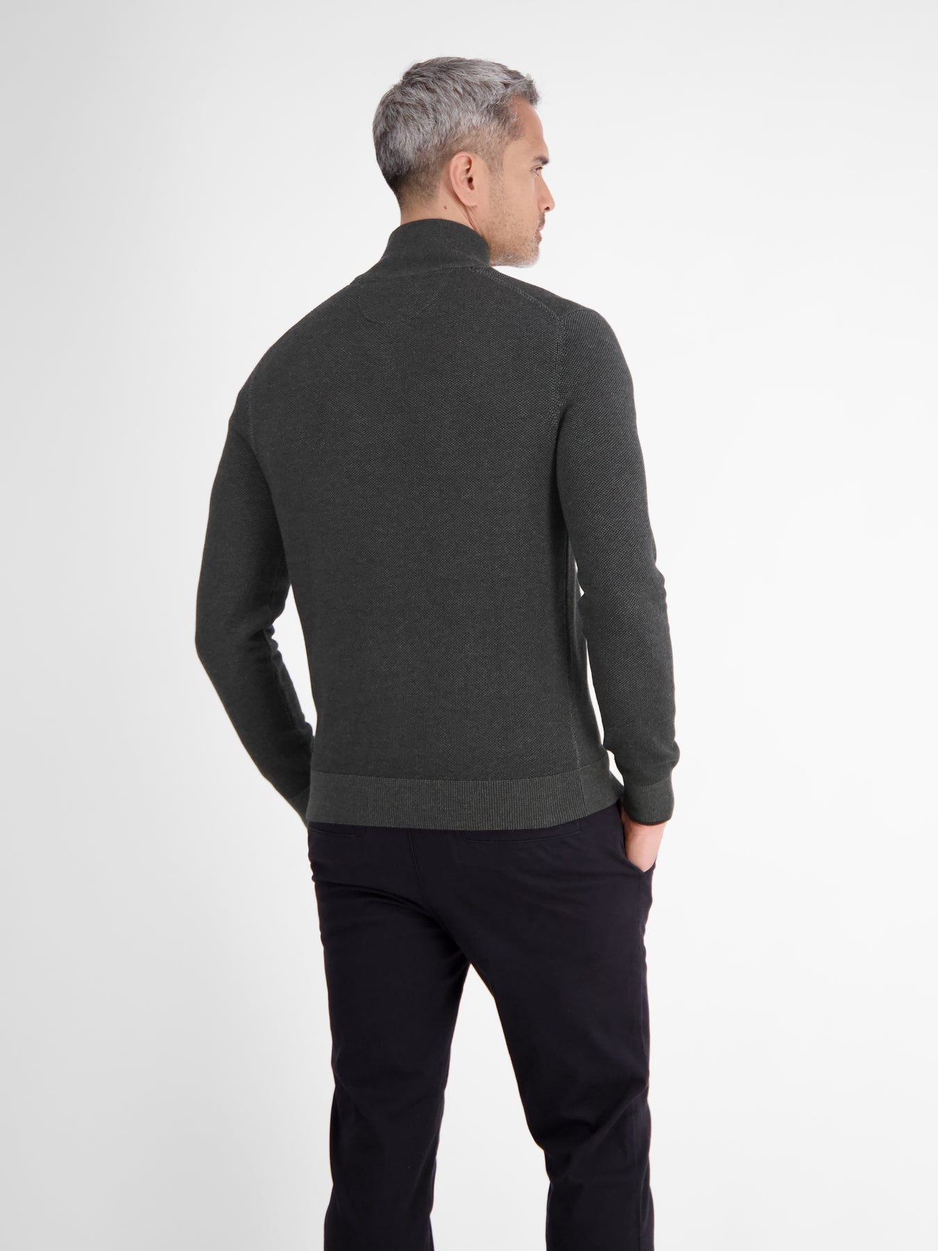 Melange-Strickjacke für Herren