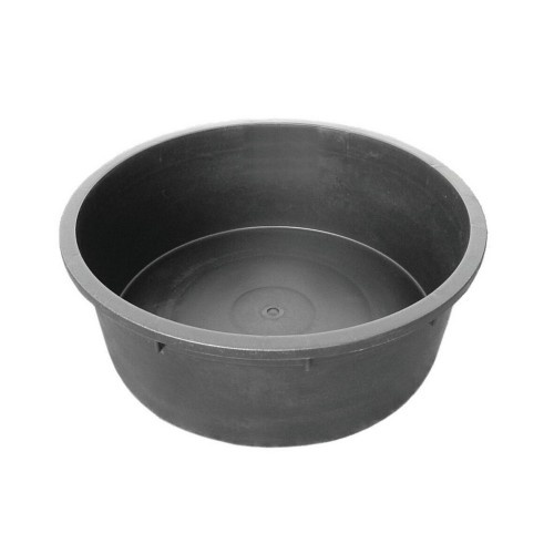 Balde raso Tubtrug, rígido e durável, preto.